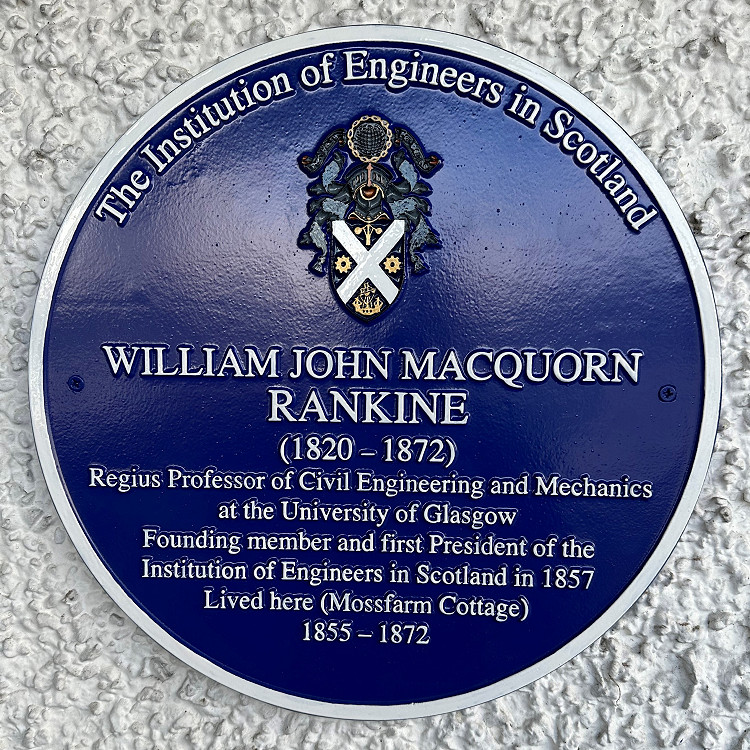 Blue plaque for Professor MacQuorn Rankine unveiled!
