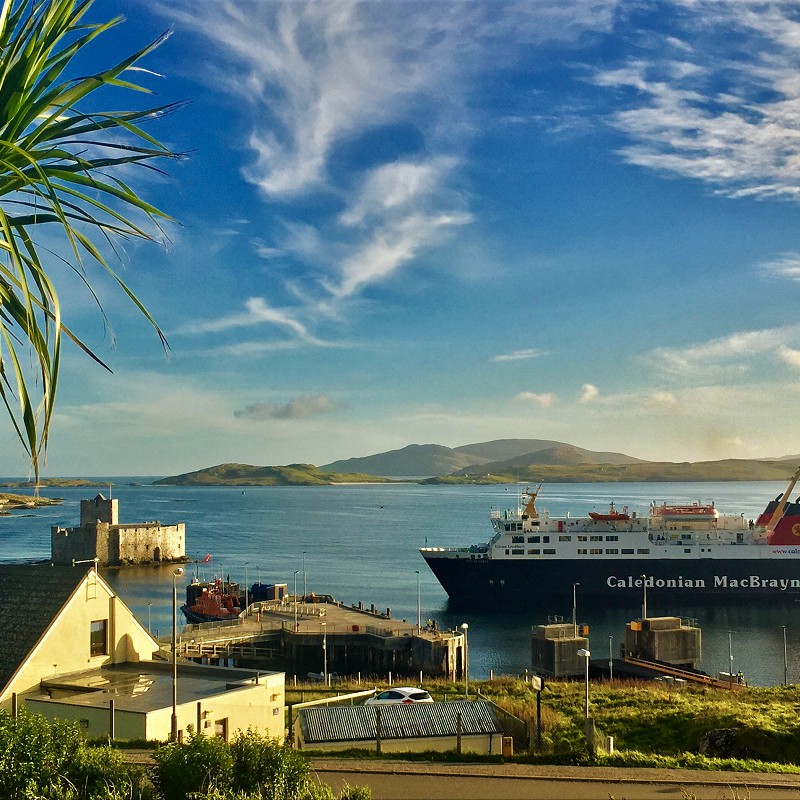 Calmac ferry arriving at its destination/ Declan Macdonald private collection